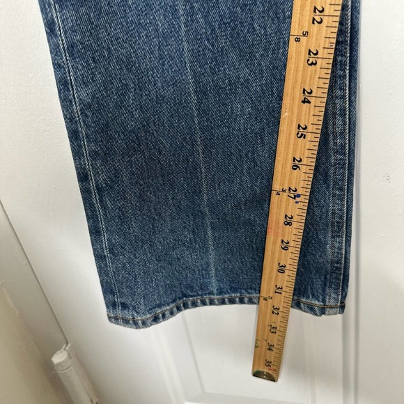 Agolde High Waist Straight Leg Blue Denim Jeans size 29 Medium Wash - Picture 10 of 11